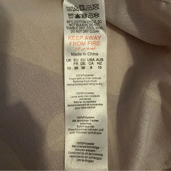 PrettyLittleThing Swirl Matching Set Crop Top + Wrap/Ruched Mini Skirt — Size 6 - Picture 10 of 10